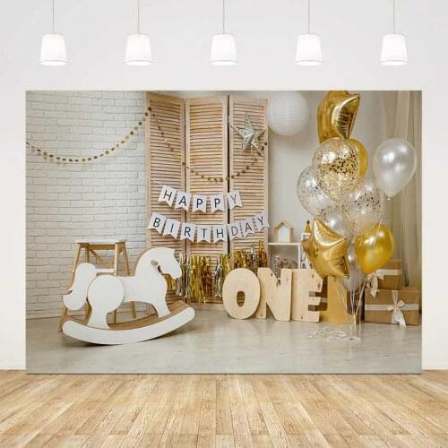 Photography background 1st birthday newborn portrait background for photo studio first birthday party decoration Trojan Horse