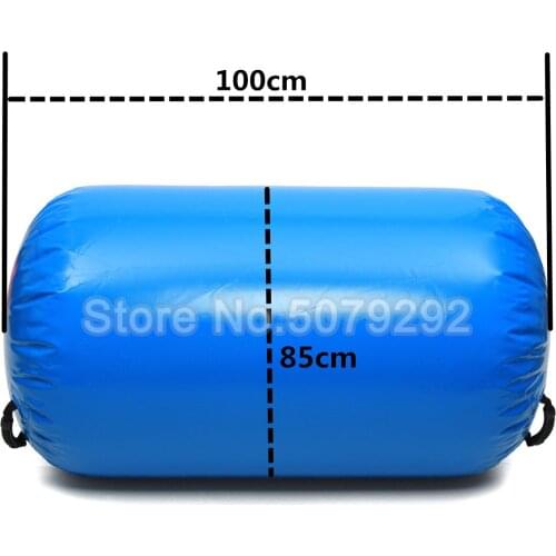 Blue Color Inflatable Air Roller For Yoga 100*85cm Air Barrel For Gymnastics Training Top Quality Inflatable Air Track Roller