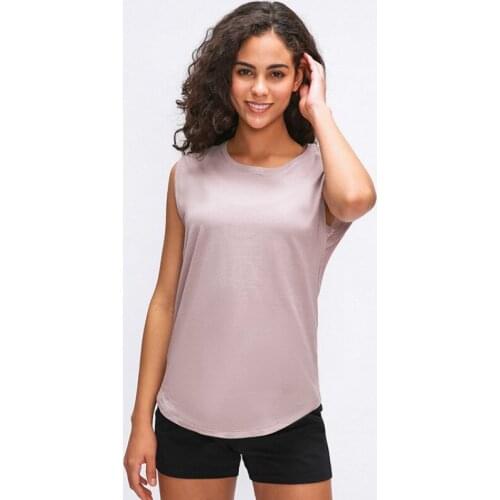 HOPE Cotton Fitness Workout Gym Tank Tops Women Quick Dry Hip-length Sport Yoga Tops Vest Leisure Sleeveless Shirts