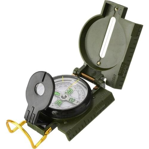 24BD Pocket Compass Military Outdoor Compass, Survival Measuring Scale Map for Camping & Hiking Dropshipping