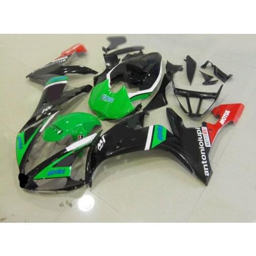 InjectionFairing Kit for YAMAHA YZFR1 04 05 06 YZF R1 2004 2005 2006 YZFR1000 ABS Green black Fairings set+7gifts YP13