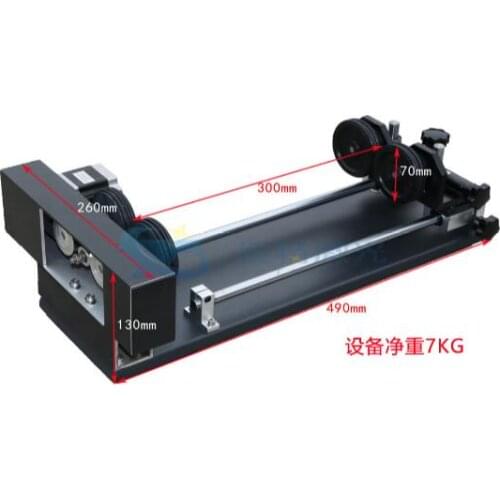 Laser engraving machine rotary fixture auxiliary fixture laser machine four wheel rotating shaft gourd carving jig