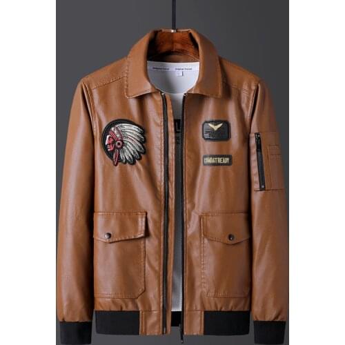 Men Black Brand Casual Motor Leather Jacket Coat New Spring Embroidery PU Leather Jackets Large Size 9XL Vintage Outerwear Men