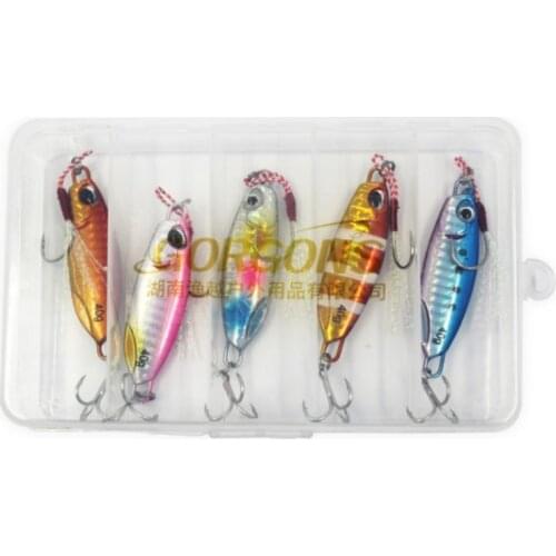 New Arrival Metal Jig Kit 30g 60g Artificial Bait Shore Fishing Jigging Super Hard Fishing Lure