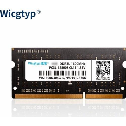 Wicgtyp DDR3 4GB 8GB 1600Mhz Ram Memory 204pin For Notebook With High performance High Speed 1.35V