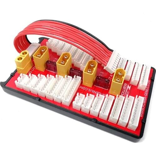 Rc 2-6S 2-8S XT60 Lipo Battery Parallel Charging Board Para Board XT60 Plug Support 4 Groups For Rc Multicopter accesorios