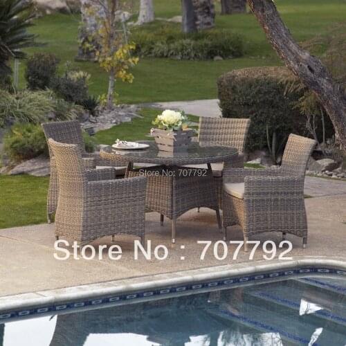 All Weather Wicker Patio Dining Set - Seats 4