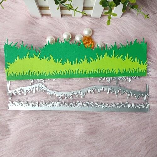 New 3 pieces grass metal cutting die mould scrapbook decoration embossed photo album decoration card making DIY handicrafts