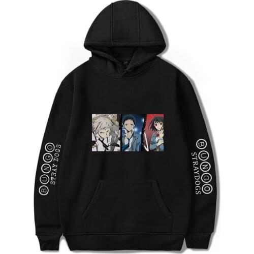 Hoodie Men/women Bungo Stray Dogs Sweatshirt Anime Hoody Harajuku Boy Girls fashion Tracksuits Mens Clothes Classic