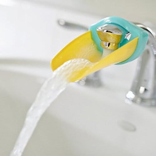 Kitchen Cartoon Childrens Faucet Extender Splash-Proof Baby Hand Washing Lengthened Silicone Sink Bathroom Accessories