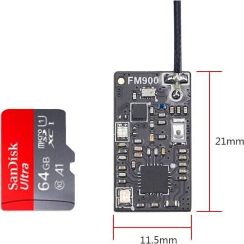 X-BOSS Radio Receiver FM900 FPV Drone Quad RX Support FASST 2.4G Wireless System Real time RSSI Data