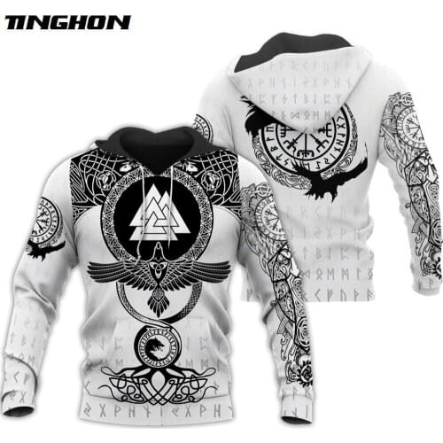 XS-7XL Viking Warrior Tattoo 3D Printed Shirts casual 3D Print Hoodies/Sweatshirt/Zipper Man Women satan Tattoo 10