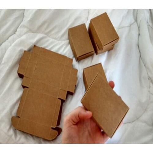 10pcs Kraft Paper carton small gift box,black/white/brown cardboard paper box,soap packaging box,jewelry gift box 8*6*2.2cm