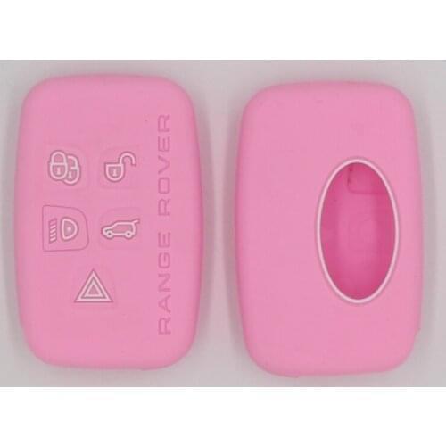 4PC Silicone car key cover case set shell skin bag holder For Land Rover Range Rover Discovery Evoque 5 button car key protector