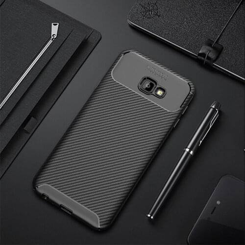 Carbon Fiber Case For Samsung Galaxy J4+ Plus 2018 Case High Quality Diamond Grid Colored Cover For Samsung J4 Plus J415 Covers