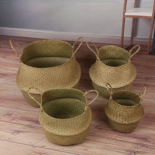 Opbergmanden Wasserij Zeegras Manden Rieten Opknoping Bloempot Manden Opslag Bloem Thuis Pot Children Mand Voor Speelgoed
