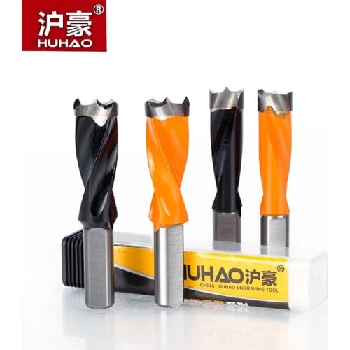 HUHAO 1pc Upgrade Dia. 10mm-15mm Woodworking Drill 70mm Total Length Wood Carbide 10mm Shank Crown Row Drill Head Making Hole
