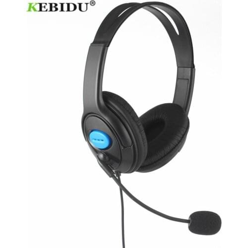 KEBIDU Wired Computer PC Gaming Headphone With MIC Audio Mute Switch Noise Cancelling Headset for PS4