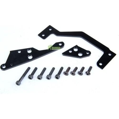 Alloy CNC Engine Chassis Connection Strengthen Kit Mount Brace Fit for 1/5 HPI ROVAN KM BAJA 5B 5T 5SC