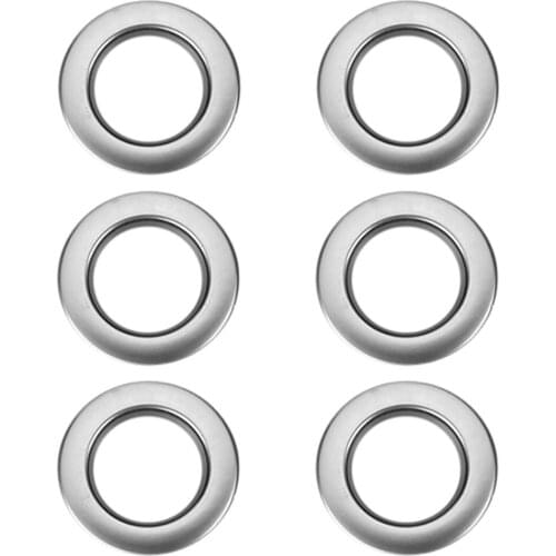 6pcs Round Curtain Grommet for Living-room Eyelet Curtains Voiles 45mm