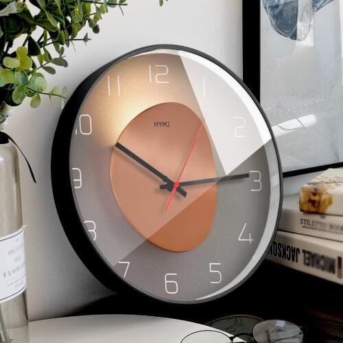 Nordic Creativity Round Acrylic quartz Wall Clocks Silence metal Wall Clocks Modern Simple Horloge Murale Home Decor EK50bgz