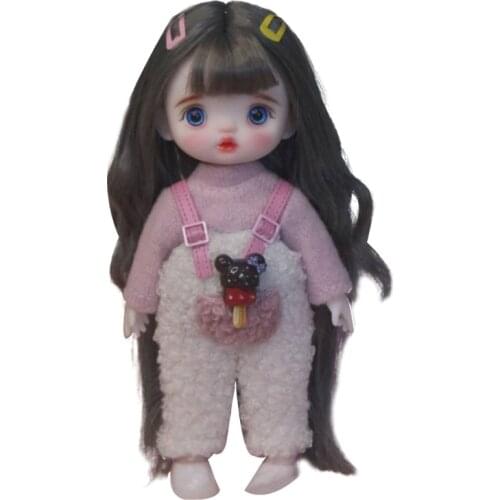 Makeup and Dress Up Doll 8 Joint 3D Real Eye Girl Toy Doll Girl Gift Room Decoration Christmas Gifts Kids Favor 69HE