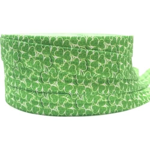 5 Yards 16mm St. Patricks Day Festival printed foe Ribbon Stretchy strap DIY Girl Hair tie headbands Hair accessories