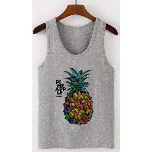 Vest Tank Tops Summer Women Sexy Camisole Pineapple Avocado Print Tops Harajuku Sleeveless Female T-Shirt 90s Casual Plus Size