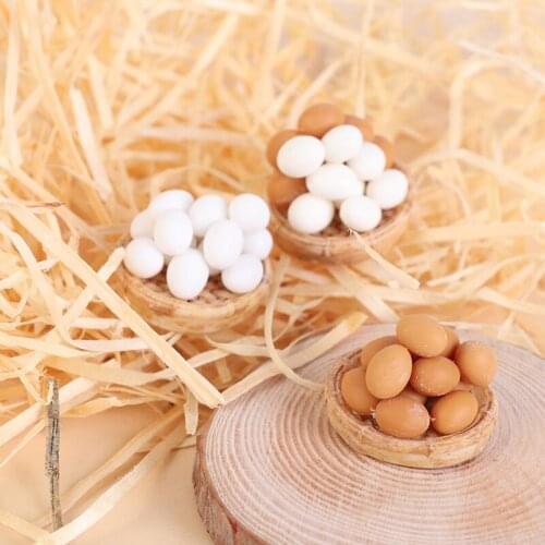 1:12 Scale Dollhouse Miniature Mini Egg with Egg Trays Model Kitchen Accessories Toys Doll House Cooking Game food