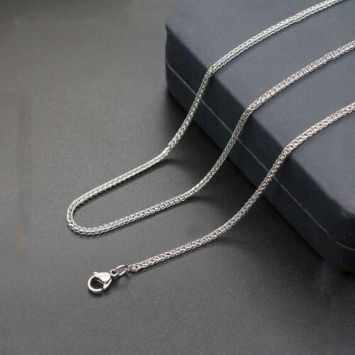 Fashion simple titanium steel necklace female stainless steel necklace sweater chain jewelry hot sale