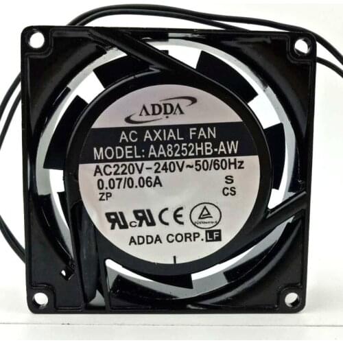 New FOR ADDA Taiwan AA8252HB-AW 8025 220-240V Cabinet Ventilation Axial Flow Fan Cooling Fan