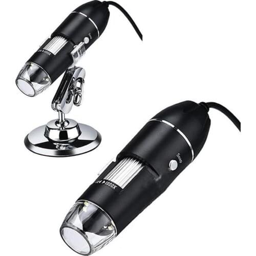 Wholesale1600X Mega Pixels 8 LED Digital USB Microscope Microscopio Magnifier Endoscope Camera Electronic USB Stereo I0L4