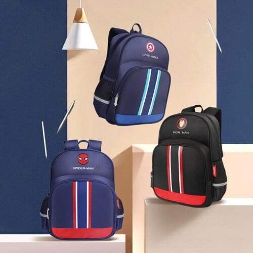 2021 Disney Primary School School Bag Marvel Spider-Man Simple Backpack 1-3 Grade Large Capacity Boys School Child Schoolbag