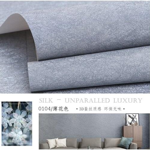 Modern Silk Wallpaper Plain Solid Light Grey Wallpaper Texture Living Room Bedroom Clothing Store Waterproof Papel De Parede