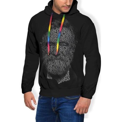 Quotes Hoodie Robin Williams Hoodies Over Size Mens Pullover Hoodie Winter Loose Long Sleeve Red Hoodies