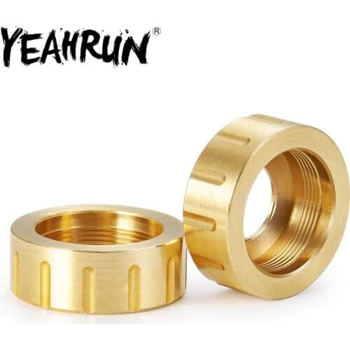 YEAHRUN Metal Brass Rear Axle Steering Knuckles Blocks Counterweight Cover for Kyosho Jimny 1/18 RC Crawler Car Upgrade Parts