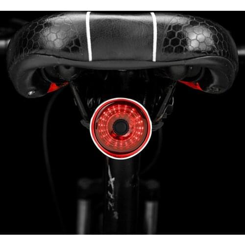 Bicycle Tail Light Smart Tail Light Mountain Bike Sensor Light Night Riding Road Bike Usb Charging Riding Accessories
