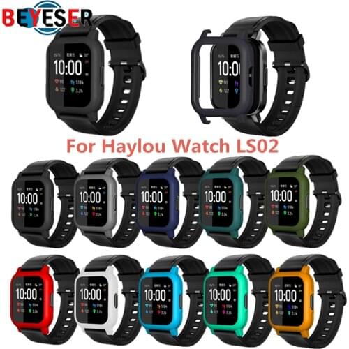 Protective Case Cover For Haylou LS02 Smart Watch Hard PC Shell Protector Frame For Xiaomi Haylou LS02 Strap Bracelet