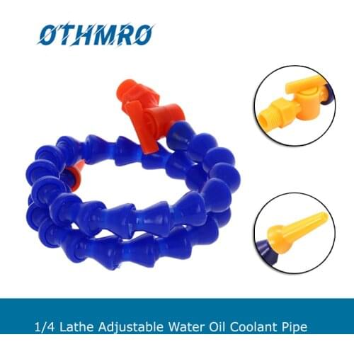 1/4 Universal Lathe Plastic Flexible Adjustable Water Oil Coolant Pipe Hose Round Nozzle Spark Plug Tube Condenser 300-500mm