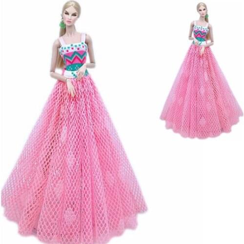 1/6 BJD Pink Accessories 2pcs/set Monokini Bikini & Skirt for Barbie Doll Clothes Outfits Clothing Dresses Swimsuit Swimwear Toy