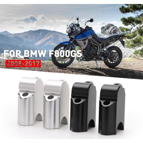 1 Pair Cnc Machining Handlebar Risers Bar Clamp Extend Adapter For F800GS 08-17