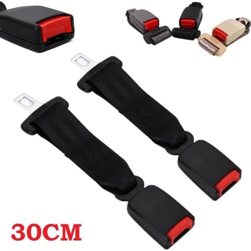 1 Pair Car Seat Safety Belt Buckle Clip Extender Auto Safety Insuance Belts Extender Safety Belt Buckles Extension Accessories