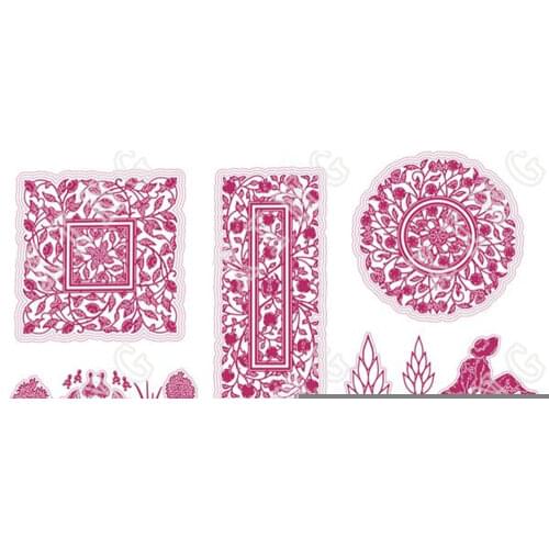 New for 2021 Arrive Woven Stripes Stamps Scrapbooking Make Photo Album Card DIY Paper Embossing Craft Handmade Supplies