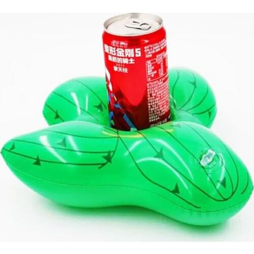 Cactus Cartoon Drink Holder Pool Float Inflatable Hawaii Beach Party Decoration Supplies Kids Adult Bath Toys Swim Ring 3PCS