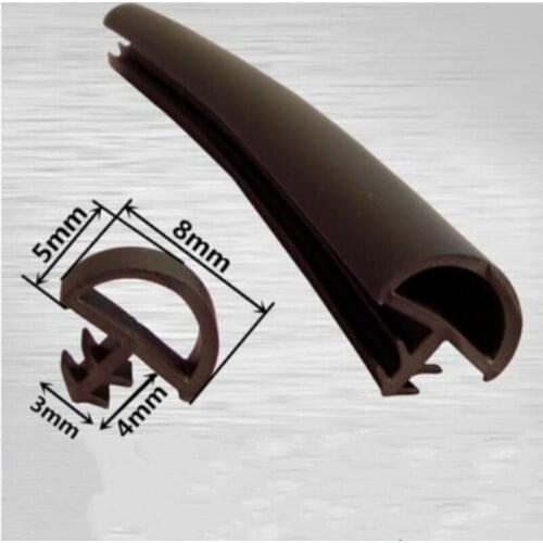5M PVC wooden door window sash seal bumper strip weatherstrip sound insulation
