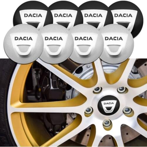 56mm Car Tire Wheel Center Hubcaps Sticker Emblem Badge Cover Auto Accessories for Dacia Duster Logan MCV Sandero Stepway Lodgy