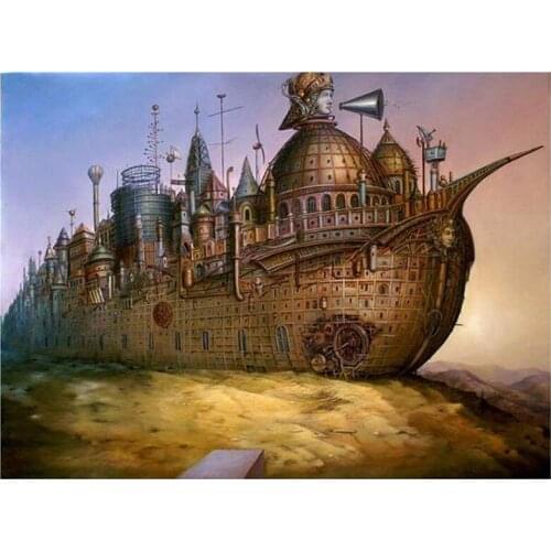 5D DIY Full Round Diamond Painting Catrin Welz-Stein Strange World Cross Stitch 3D Embroidery Rhinestone Mosaic Home Decor Y1576