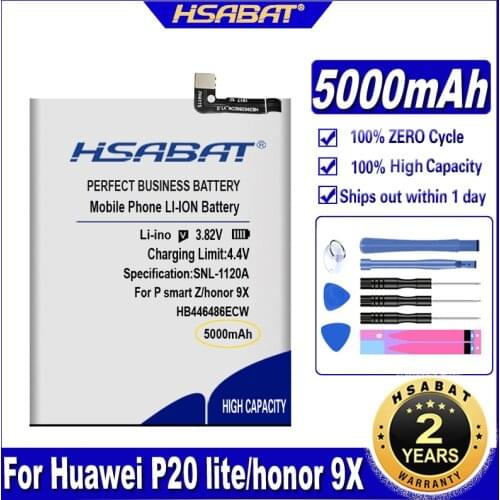 HSABAT HB446486ECW 4500mAh Battery for Huawei P smart Z/honor 9X/honor 9X Pro/Nova5i/Enjoy 10 Plus Batteries