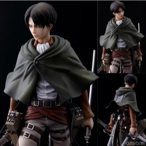 Anime Attack on Titan Thousand Value Training Levi Ackerman Captain 1/8 Scene Boxed Figure Approximately 20cm