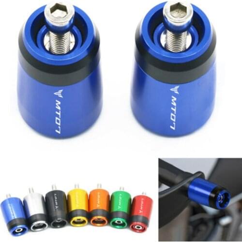 For Yamaha MT-07 MT07 MT 07 FZ-07 FZ07 Motorcycle Accessories 7/8''mm CNC Handlebar Grips Handle Bar Grip Ends Cover Cap Plugs